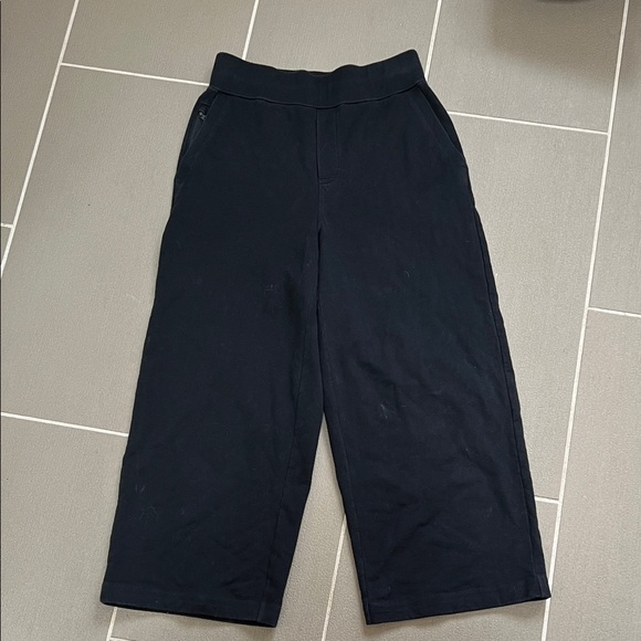 lululemon athletica Pants - lululemon Wide Leg Cropped Black Pants